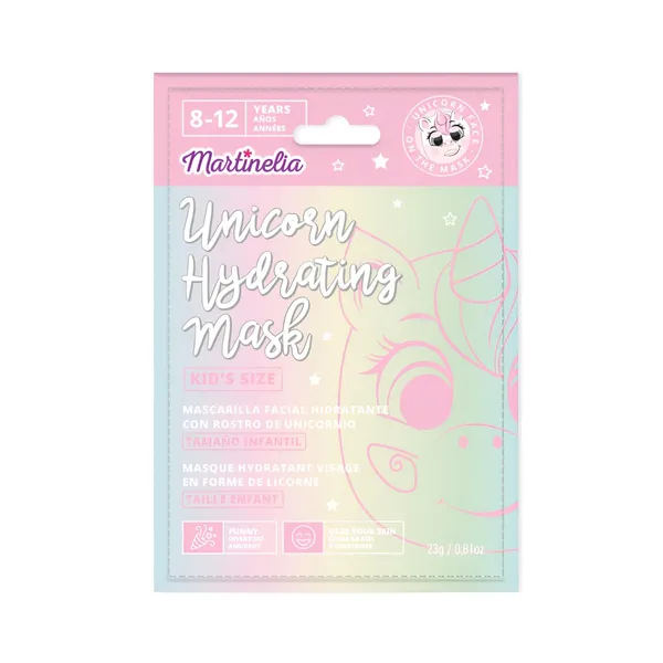 Drėkinamoji veido kaukė MARTINELIA UNICORN, 1 vnt