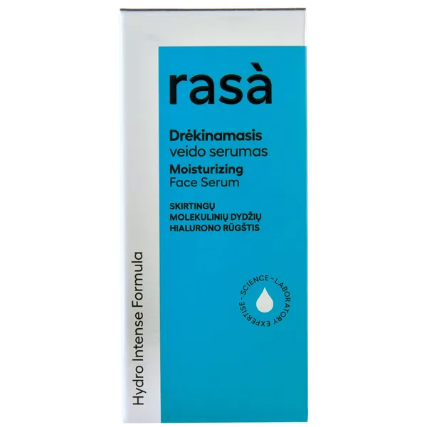 Veido serumas drėkinamasis RASA HYDRO INTENSE, 30 ml