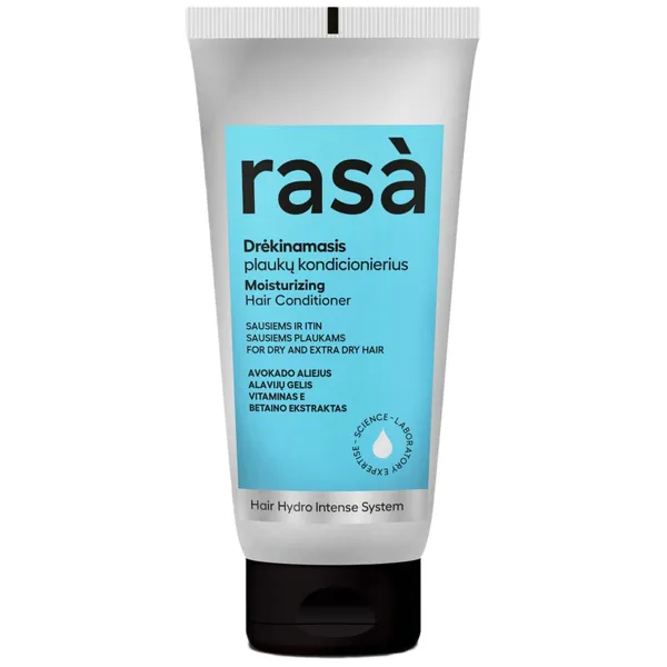 Drėkinamasis plaukų kondicionierius RASA HAIR HYDRO INTENSE SYSTEM, 200 ml