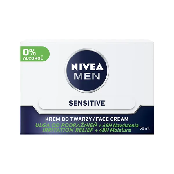 Drėkinamasis veido kremas NIVEA MEN SENSITIVE, 50 ml