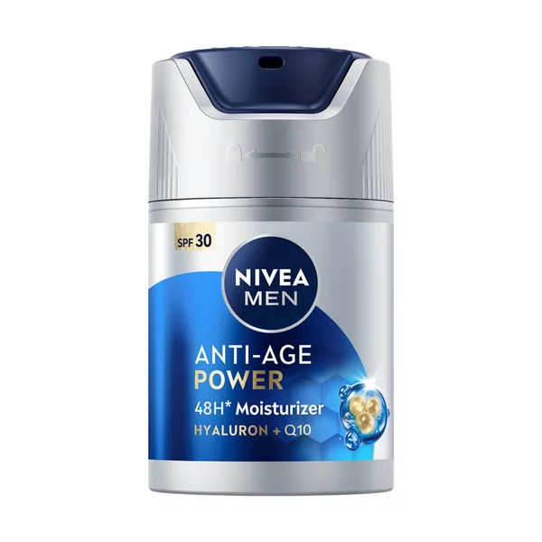 Drėkinamasis veido kremas NIVEA MEN ANTI-AGE POWER SPF30, 50 ml