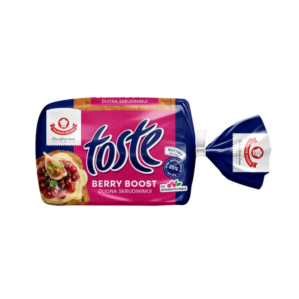 Duona skrudinimui su spanguolėmis TOSTE BERRY BOOST, 350 g