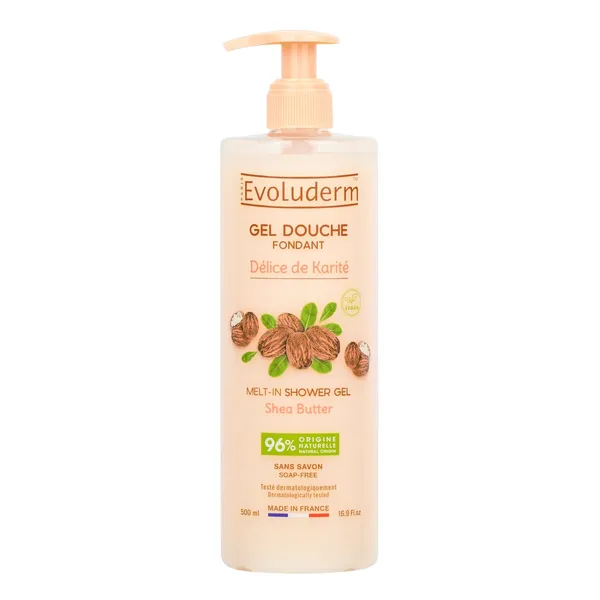 Dušo želė DELICE DE KARITE EVOLUDERM, 500 ml
