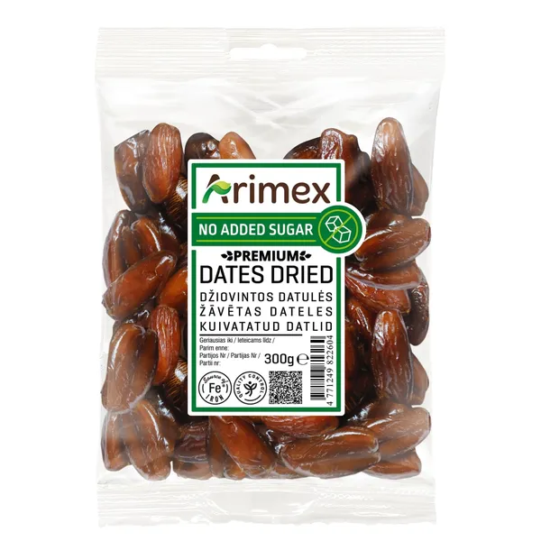 Džiovintos datulės be kauliukų PREMIUM ARIMEX, 300 g