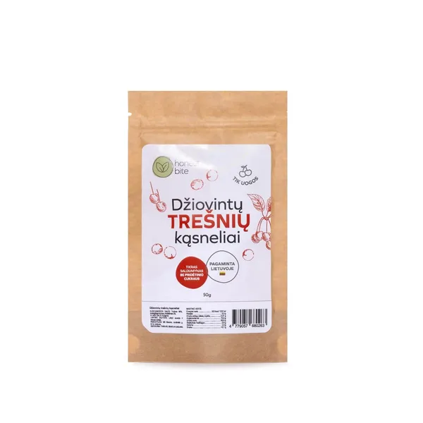 Džiovintų trešnių kąsneliai HONESTBITE, 50 g