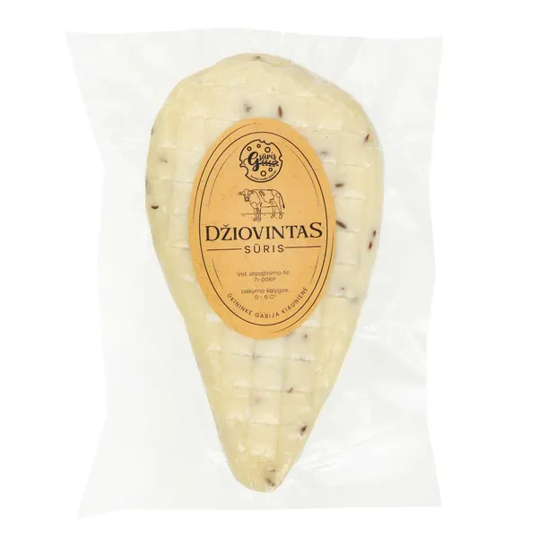 Džiovintas saldaus pieno sūris su kmynais GSŪRIS, 1 kg