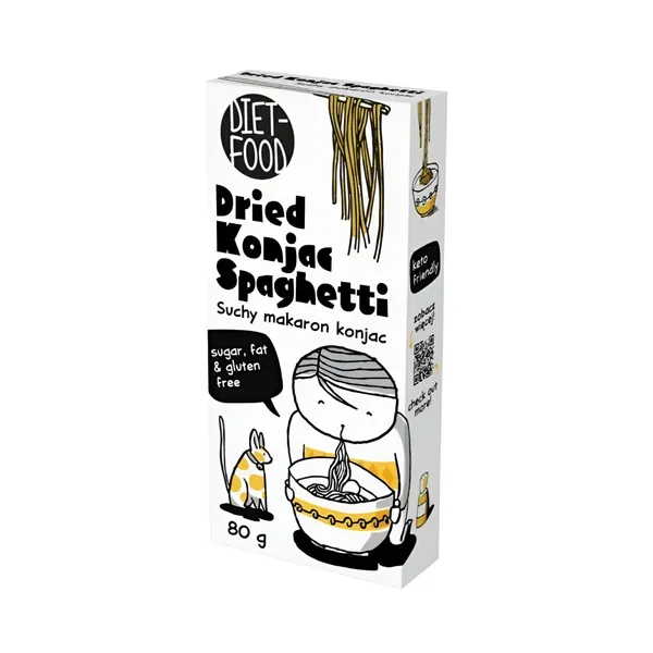 Džiovinti makaronai KONJAC SPAGHETTI DIET-FOOD, 80 g