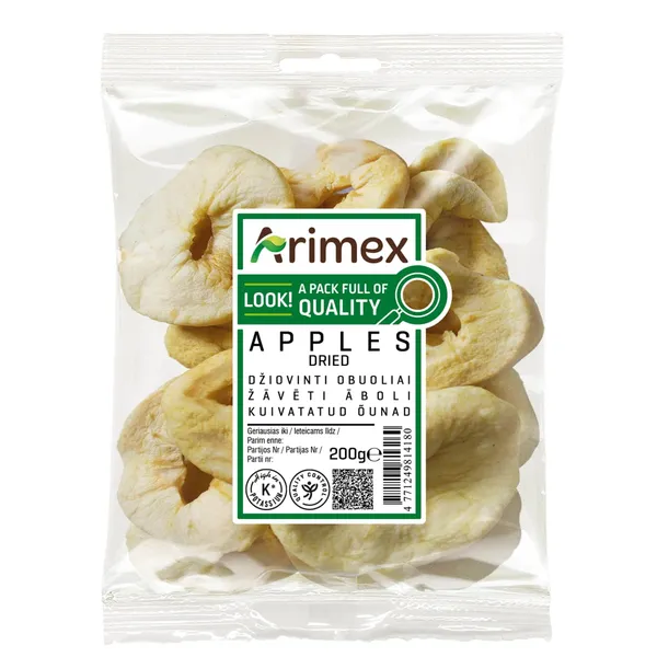 Džiovinti obuoliai ARIMEX, 200 g