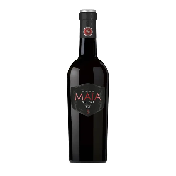 Ekologiškas raudonasis pusiau sausas vynas MAIA PRIMITIVO, 13,5 %, 0,75 l