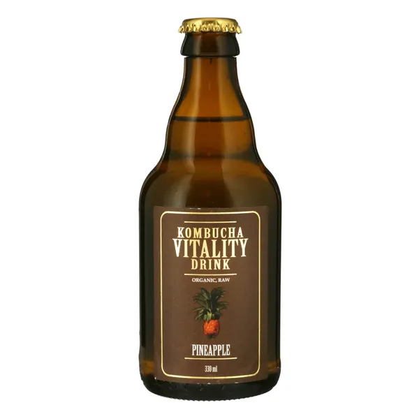 Kombuča dzīvības dzēr. ananāsu 330ml