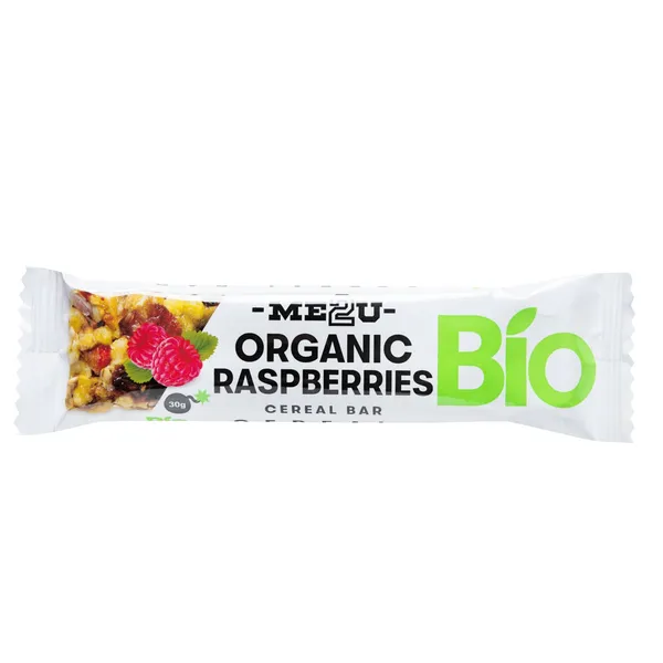 Ekologiškas javainių batonėlis ME2U BIO RASPBERRY, 30 g