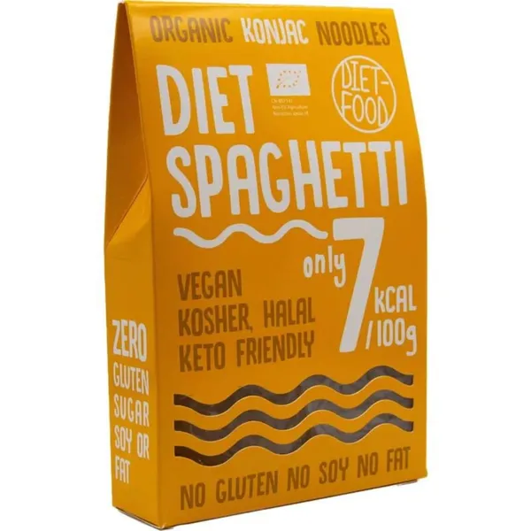 Ekologiški KONJAC makaronai SPAGHETTI DIET-FOOD, 385 g
