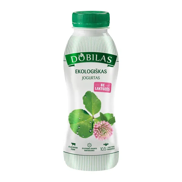 Geriamas ekologiškas natūralus jogurtas DOBILAS, 2,4 % rieb., 330 g