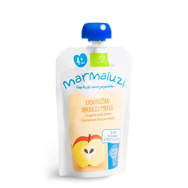 Ekologiška obuolių tyrelė MARMALUZI (nuo 4 mėn.), 90 g