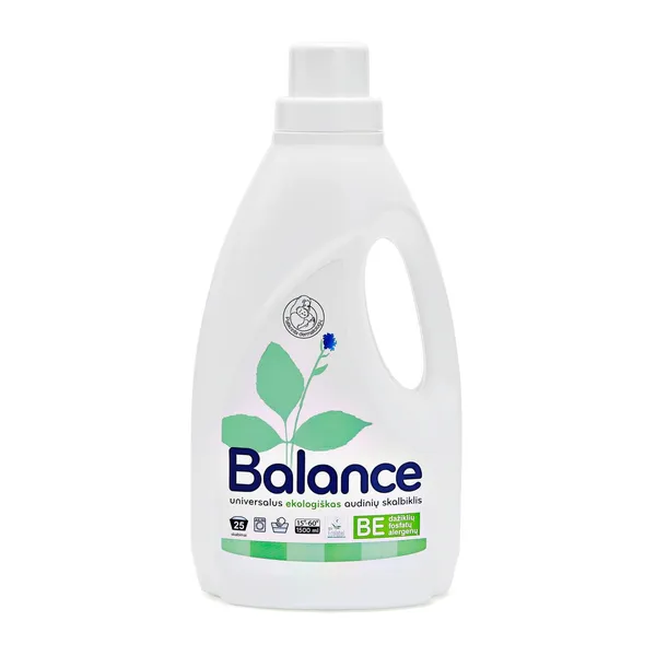 Ekologiškas spalv. audinių skystasis skalbiklis BALANCE, 1.5 l
