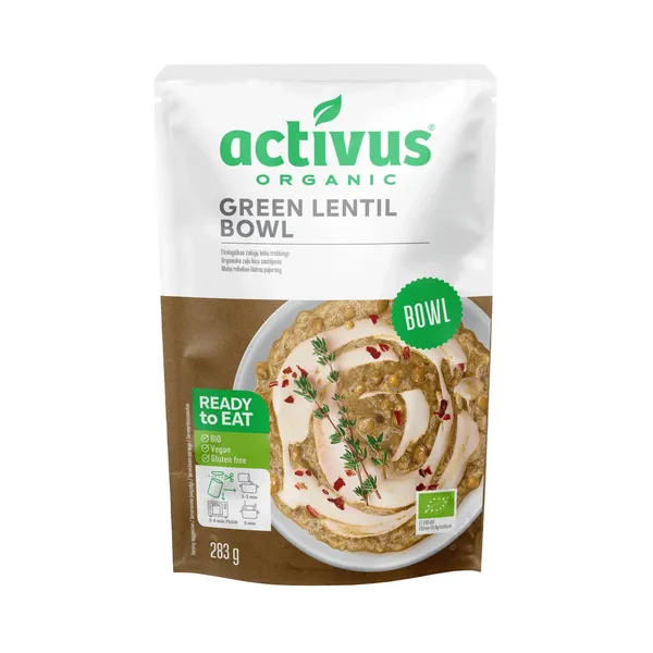 Sautējums Activus zaļo lēcu BIO 283g