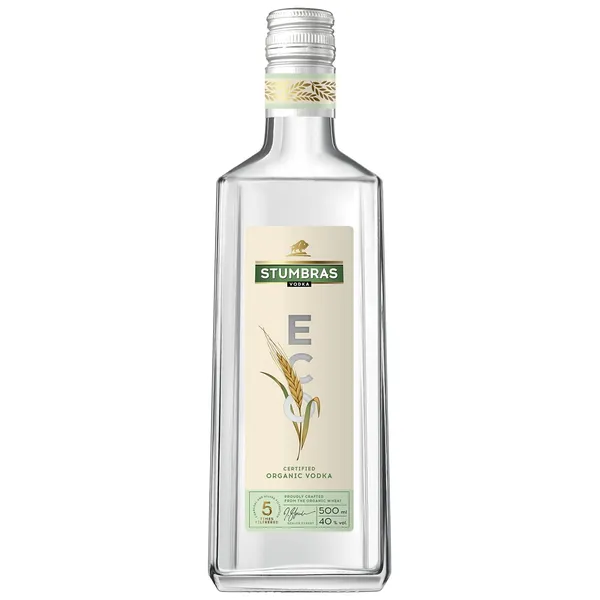 Ekologiška degtinė STUMBRAS VODKA ECO, 40%, 0,5 l