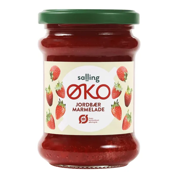 Ekologiška braškių uogienė SALLING EKO, 275 g
