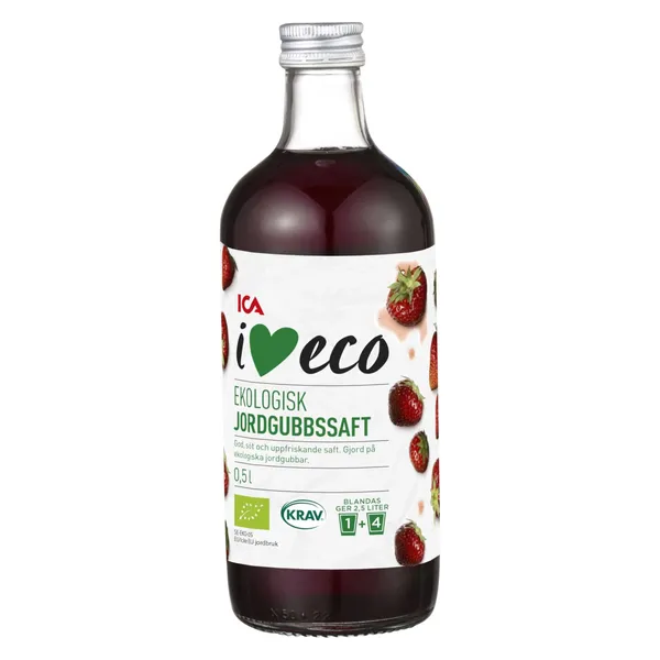 Sīrups I Love Eco zemeņu 500ml