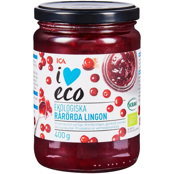 Ekologiškas bruknių džemas I LOVE ECO, 400 g