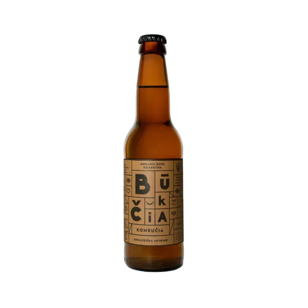 Ekologiškas nealkoholinis fermentuotas arbatos gėrimas APYNINĖ BŪKČIA, 330 ml