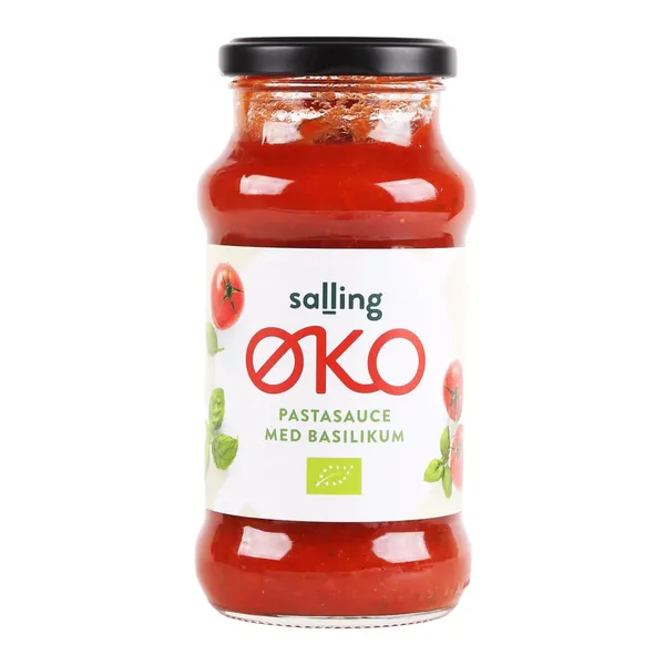 Ekologiškas makaronų padažas su bazilikais SALLING EKO, 350 g