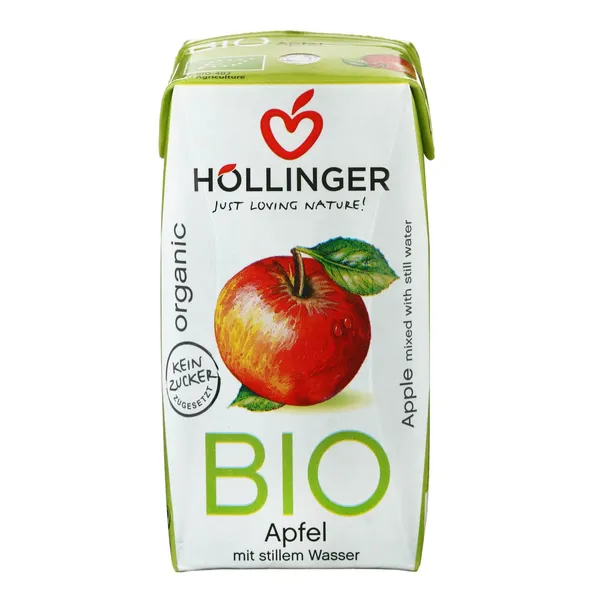Ekologiškas obuolių nektaras HOLLINGER BIO (60%), 200 ml