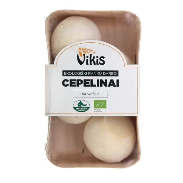 Ekologiški rankų darbo cepelinai su varške VIKIS, 400 g