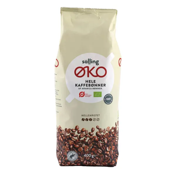 Ekologiškos kavos pupelės SALLING EKO, 400 g