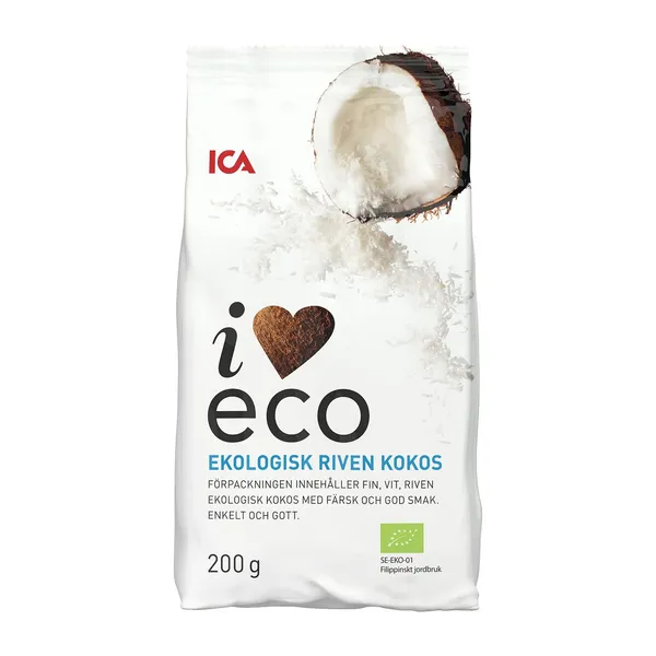 Ekologiškos kokoso drožlės I LOVE ECO, 200 g