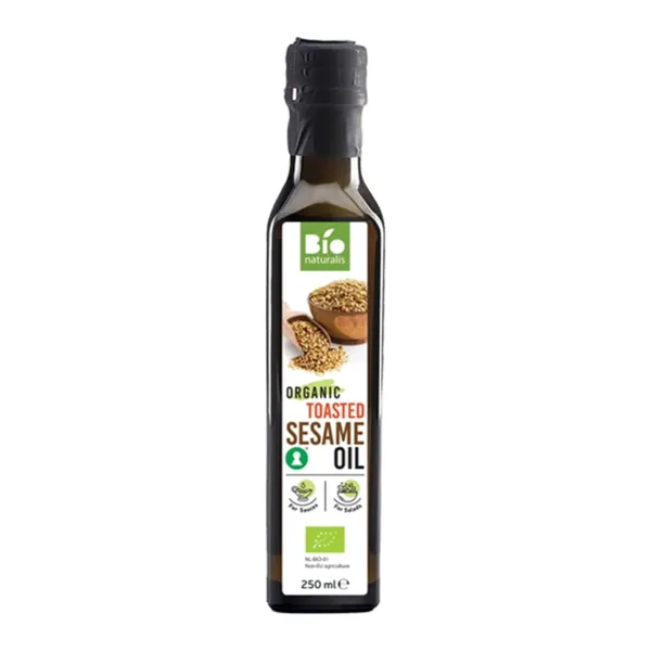 Ekologiškas skrudintų sezamų sėklų aliejus BIONATURALIS, 250 ml