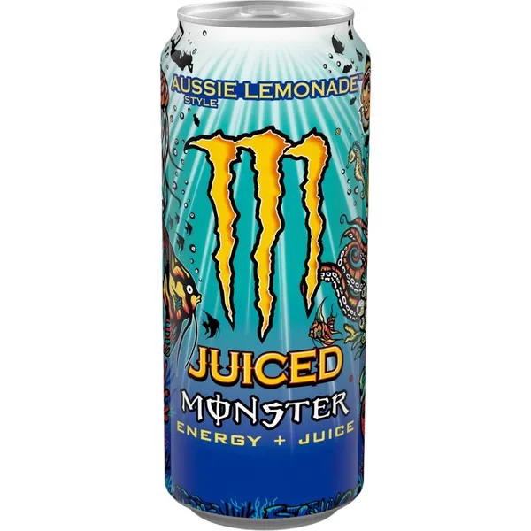 Gazuotas energinis gėrimas MONSTER AUSSIE LEMONADE, su saldikliu, 500 ml