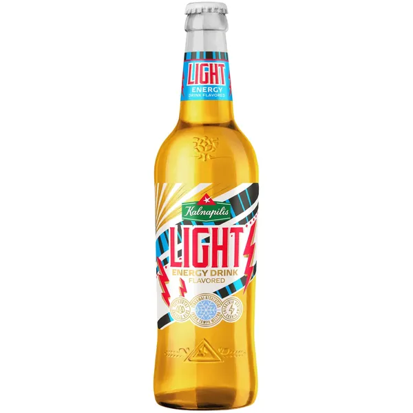 Energetinio gėrimo skonio KALNAPILIS LIGHT, 4 %, 0,5 l, butelis