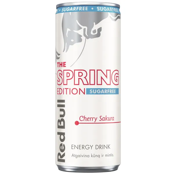 Energinis gėrimas RED BULL SPRING EDITION CHERRY SACURA, su saldikliu, 0,25 l