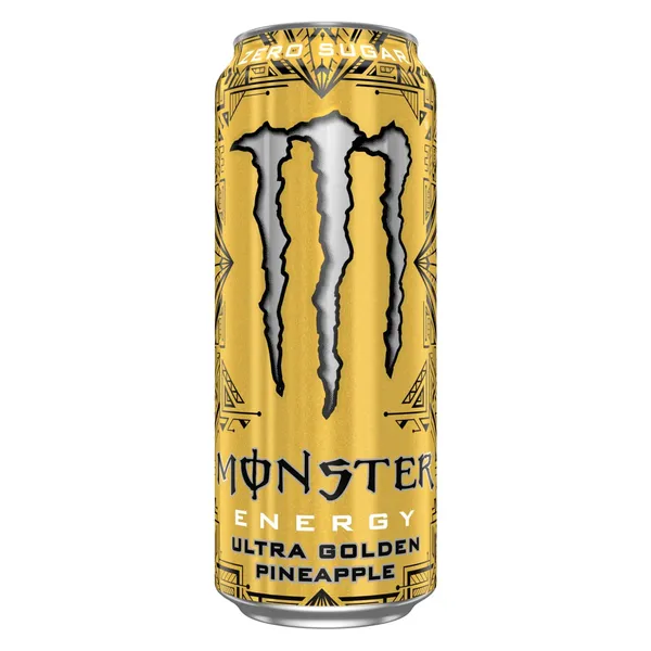 Gazuotas energinis gėrimas su saldikliais MONSTER ULTRA GOLD, 500 ml
