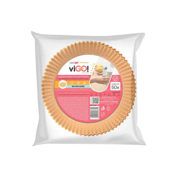 Kepimo formos karšto oro gruzdintuvėms VIGO!, XXL, 24 cm, 50 vnt