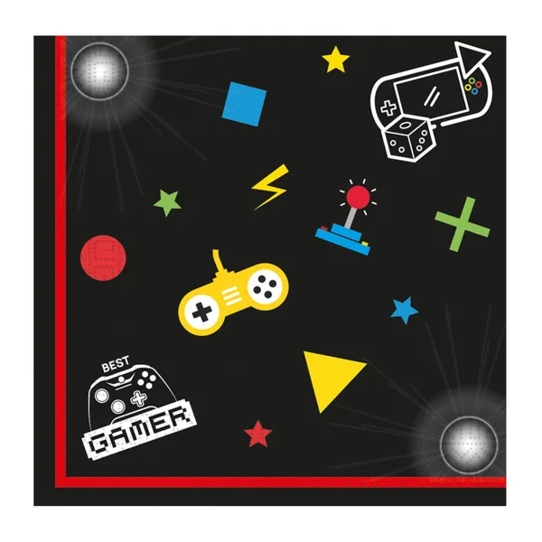 Servetėlės GAMING FSC, 33 x 33 cm, 2 sluoksnių, 20 vnt.