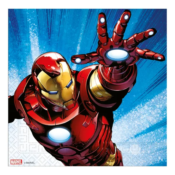 FSC servetėlės AVENGERS, 33 x 33 cm 2 sluoksnių 20 vnt.