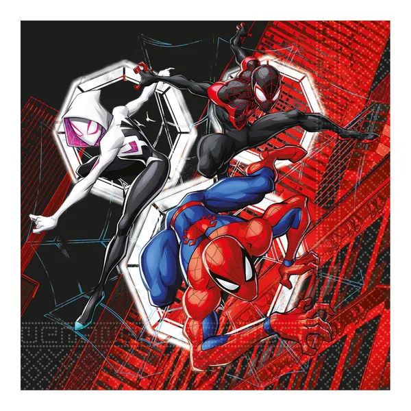 FSC servetėlės SPIDERMAN, 33 x 33 cm 2 sluoksnių 20 vnt.