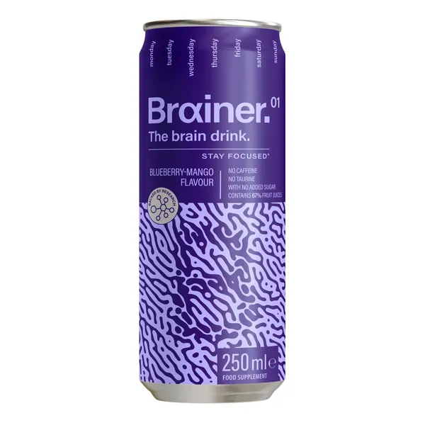 Funkcinis gėrimas su vitaminais BRAINER, 250 ml