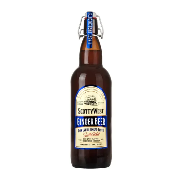 Gazuotas aromatizuotas gaivusis gėrimas SCOTTY WEST ORIGINAL GINGER BEER, 1,0 l