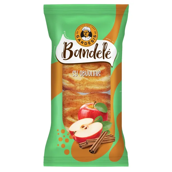 GARDĖSIO bandelė su obuoliais, 100 g