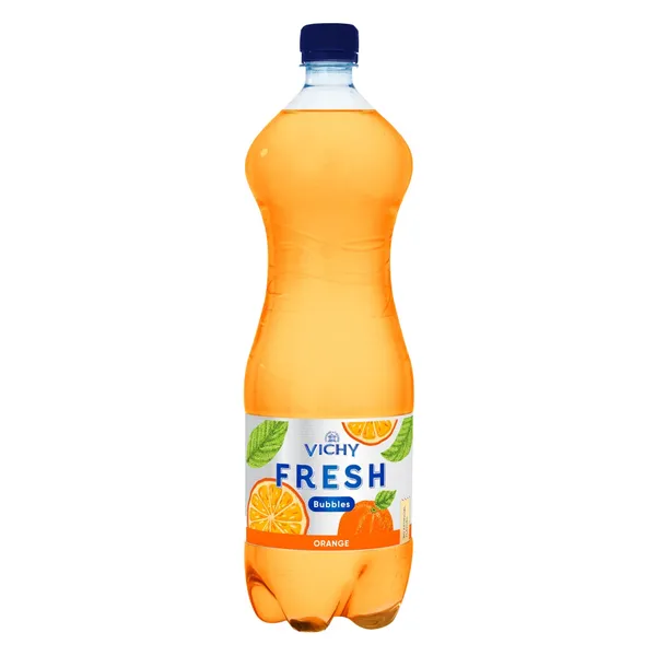 Gazuotas apelsinų skonio geriamasis vanduo VICHY FRESH BUBBLES, 1,5 l