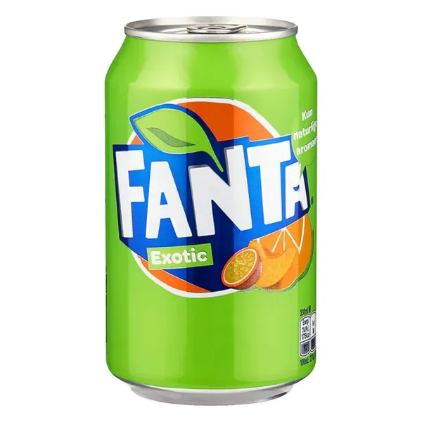 Gazuotas egzotiškų vaisių skonio gėrimas FANTA, 330 ml