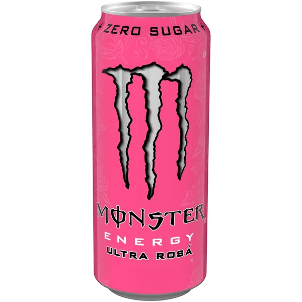 Gazuotas energinis gėrimas su saldikliais MONSTER ULTRA ROSA, 500 ml