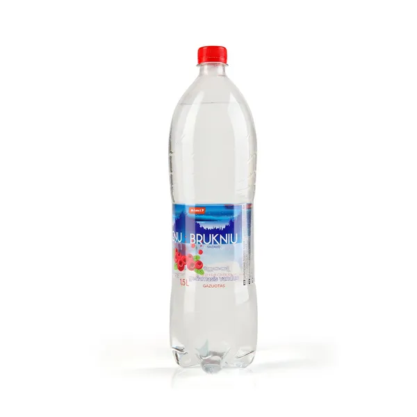 Gazuotas geriamasis bruknių skonio vanduo RIMI, 1,5 l