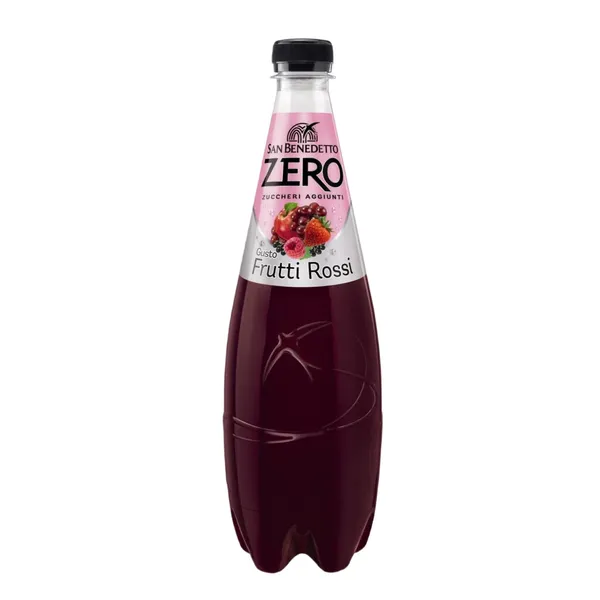 Gazuotas gaivusis gėrimas SAN BENEDETTO ZERO FRUTO ROSSI, su saldikliu, 0,75 l