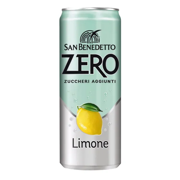 Gazuotas gaivusis gėrimas SAN BENEDETTO ZERO LIMONE, su saldikliu, 0,33 l