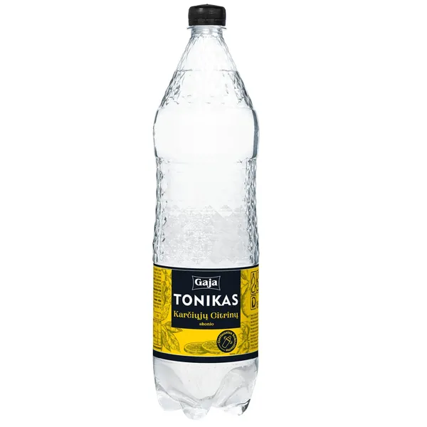 Gazuotas karčiųjų citrinų skonio gaivusis gėrimas GAJA TONIC, 1,5 l