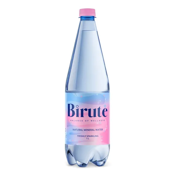 Gazuotas natūralus mineralinis vanduo BIRUTĖ, 1 l